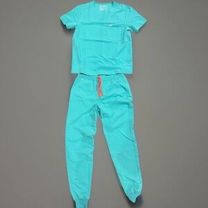 Figs Scrub Set Men Surgical Green Size M Top and M/T Bottoms NWOT